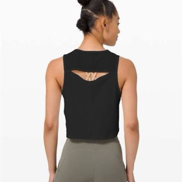 Lululemon Sculpt Tank Cropped Size 2 - Picture 2 of 4